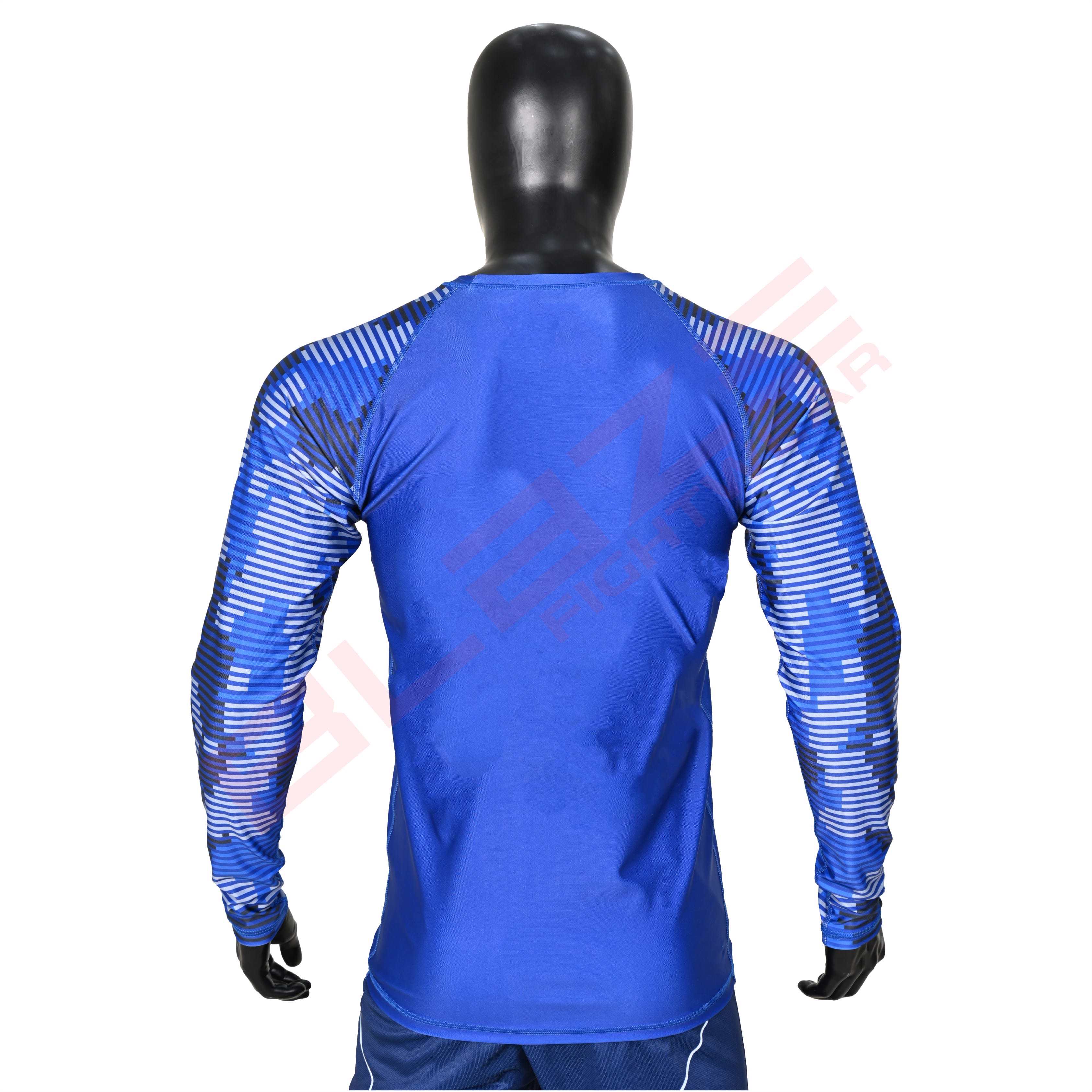 New Customized MMA Rash Guard full Sleeve Rash Guard OEM Sublimation printed High Quality BJJ SUITE  - view 2