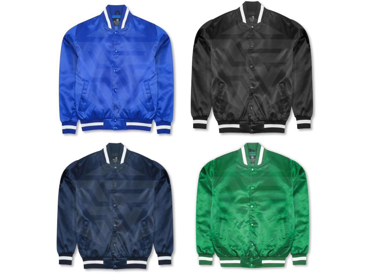 Customized Premier Quality Satin Varsity Baseball Bomber Style Vintage Jacket All Size & Colors 