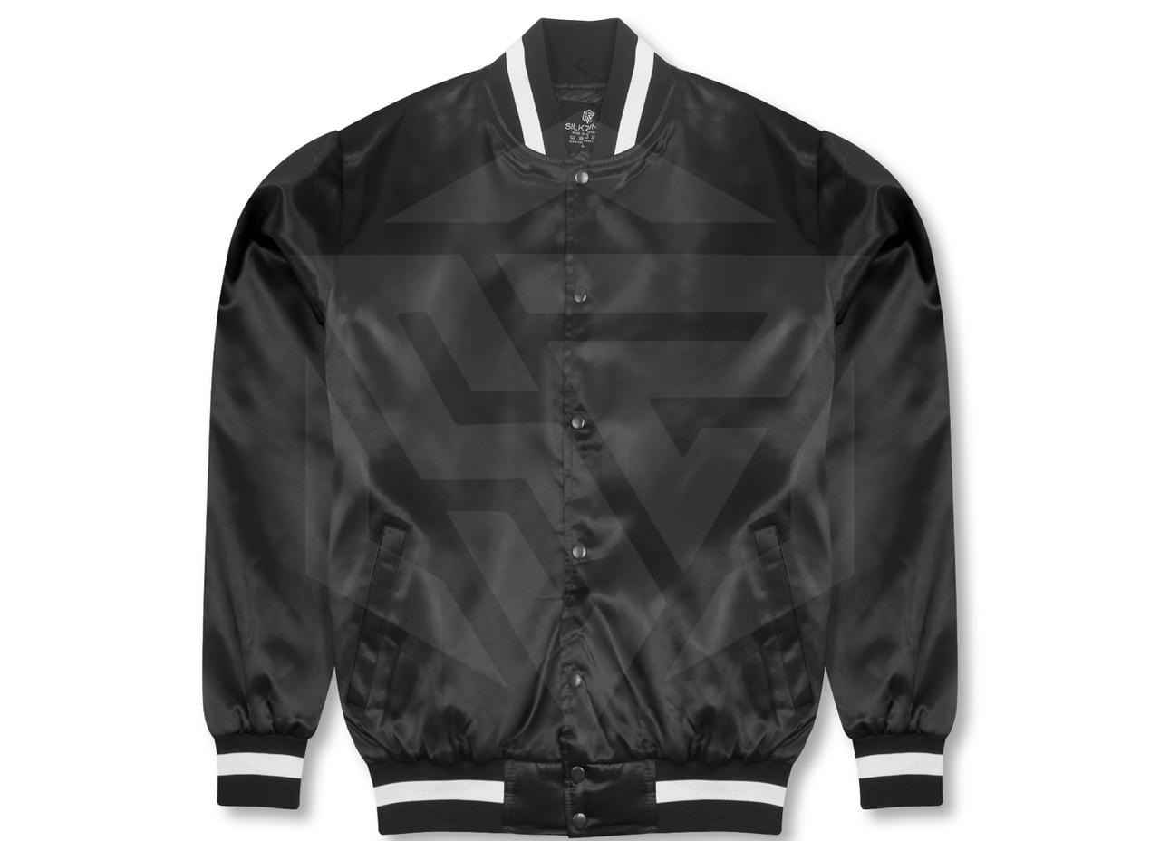 Customized Premier Quality Satin Varsity Baseball Bomber Style Vintage Jacket All Size & Colors  - view 3