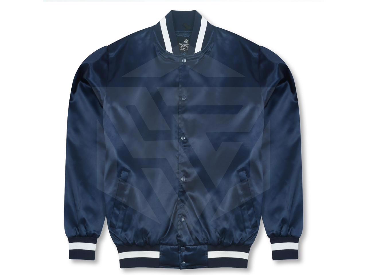Customized Premier Quality Satin Varsity Baseball Bomber Style Vintage Jacket All Size & Colors  - view 4