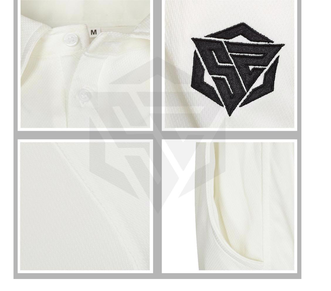 Customized Cricket Test Uniform Tailored for Champions Team With Your embroidery Logo Player Name  - view 4