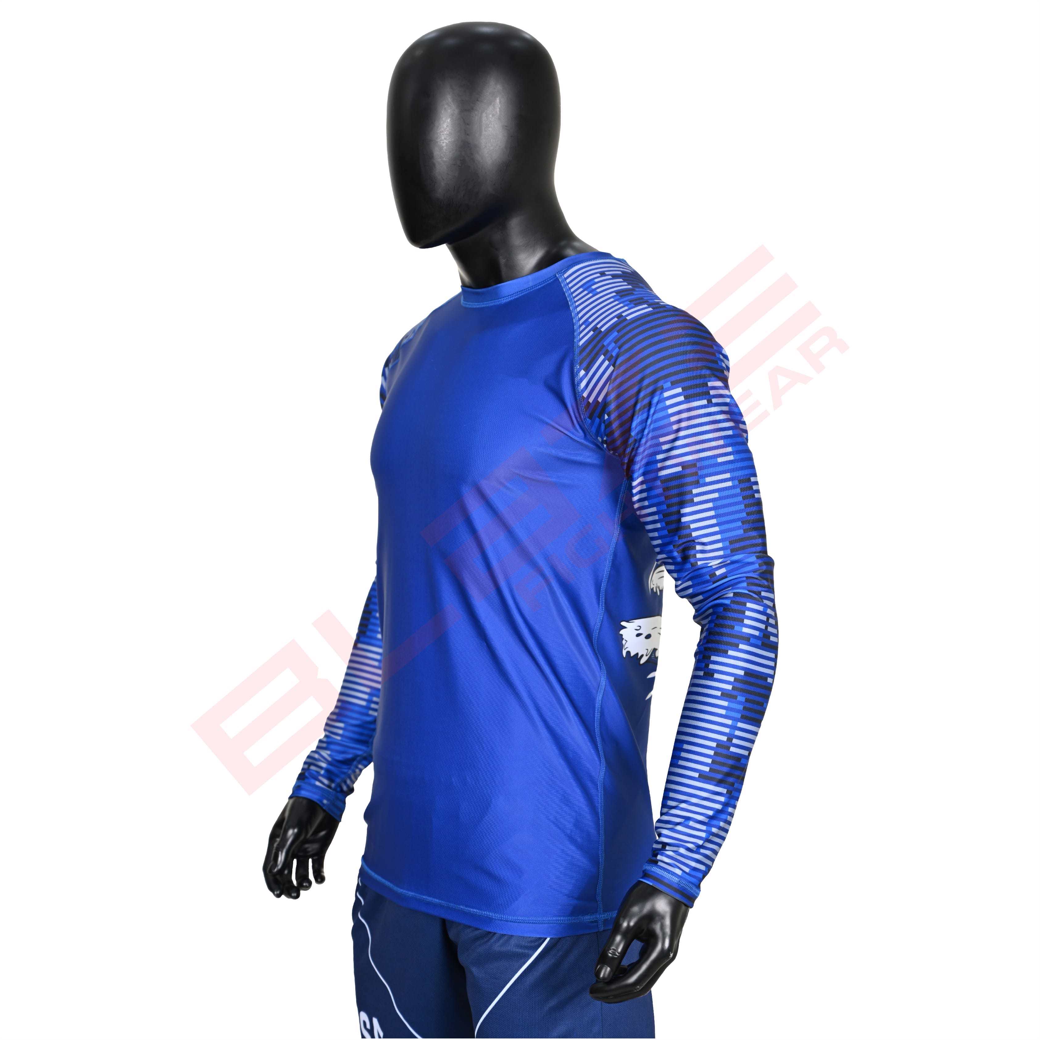 New Customized MMA Rash Guard full Sleeve Rash Guard OEM Sublimation printed High Quality BJJ SUITE  - view 4