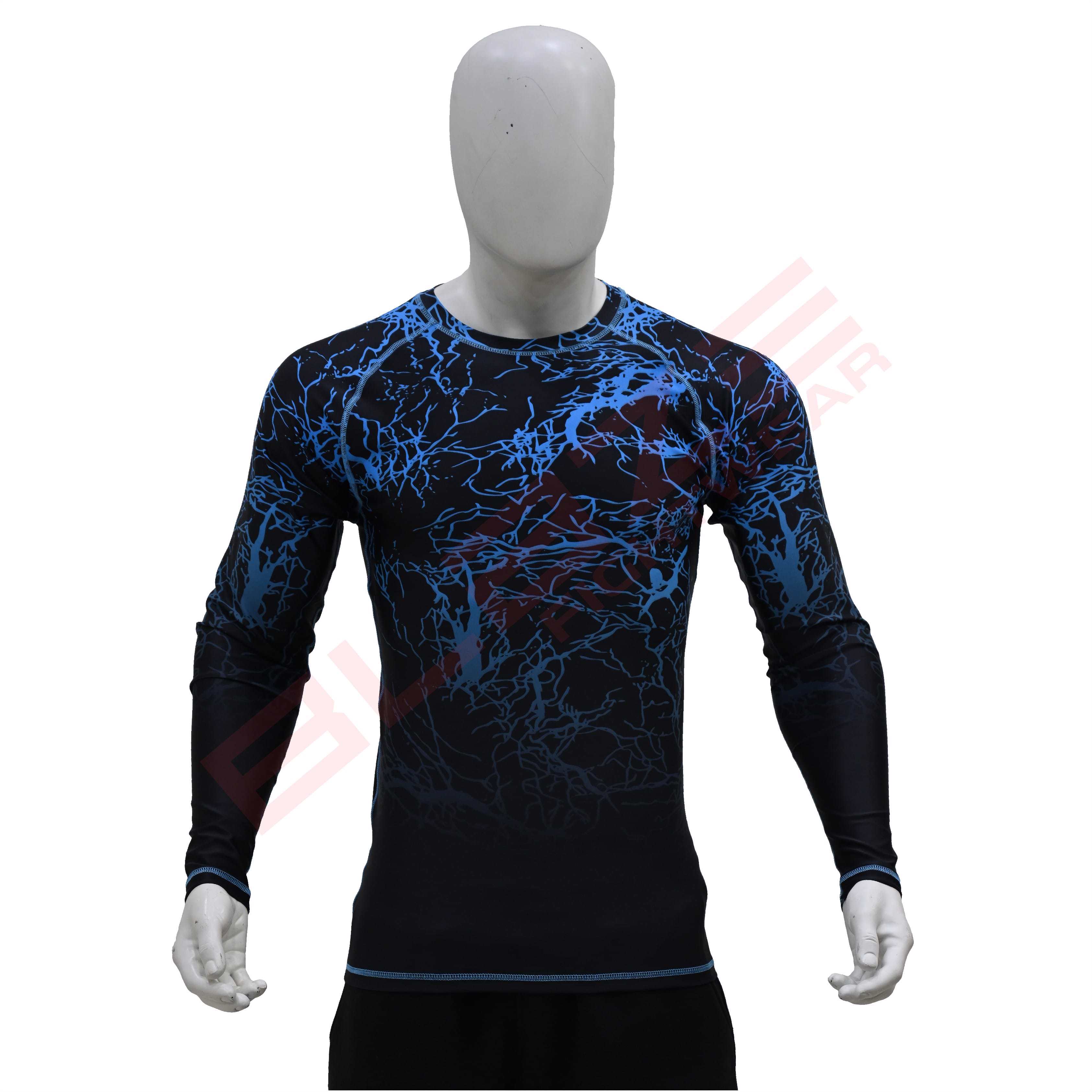 New Customized MMA Rash Guard full Sleeve Rash Guard OEM Sublimation printed High Quality BJJ SUITE  - view 8