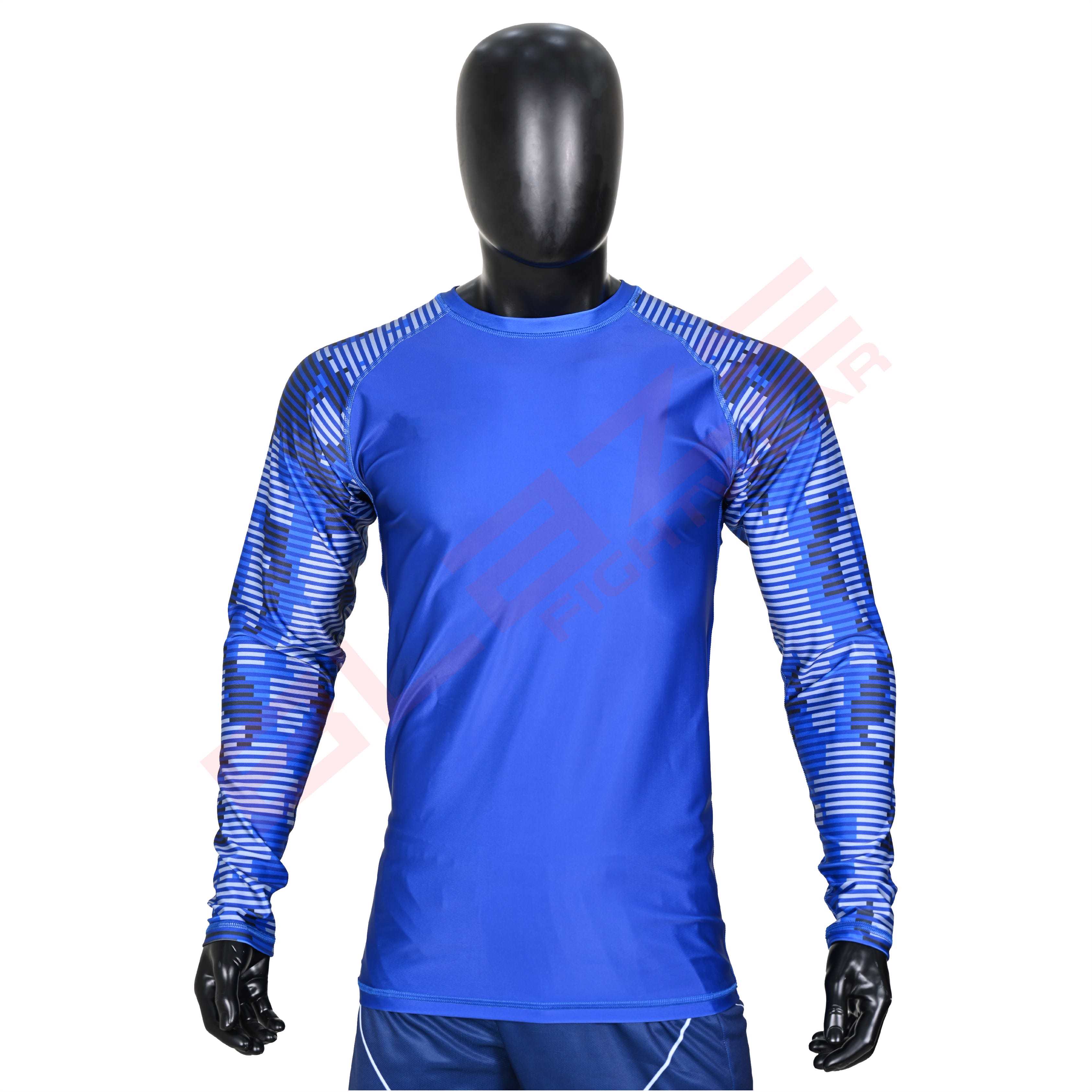 New Customized MMA Rash Guard full Sleeve Rash Guard OEM Sublimation printed High Quality BJJ SUITE  - view 11