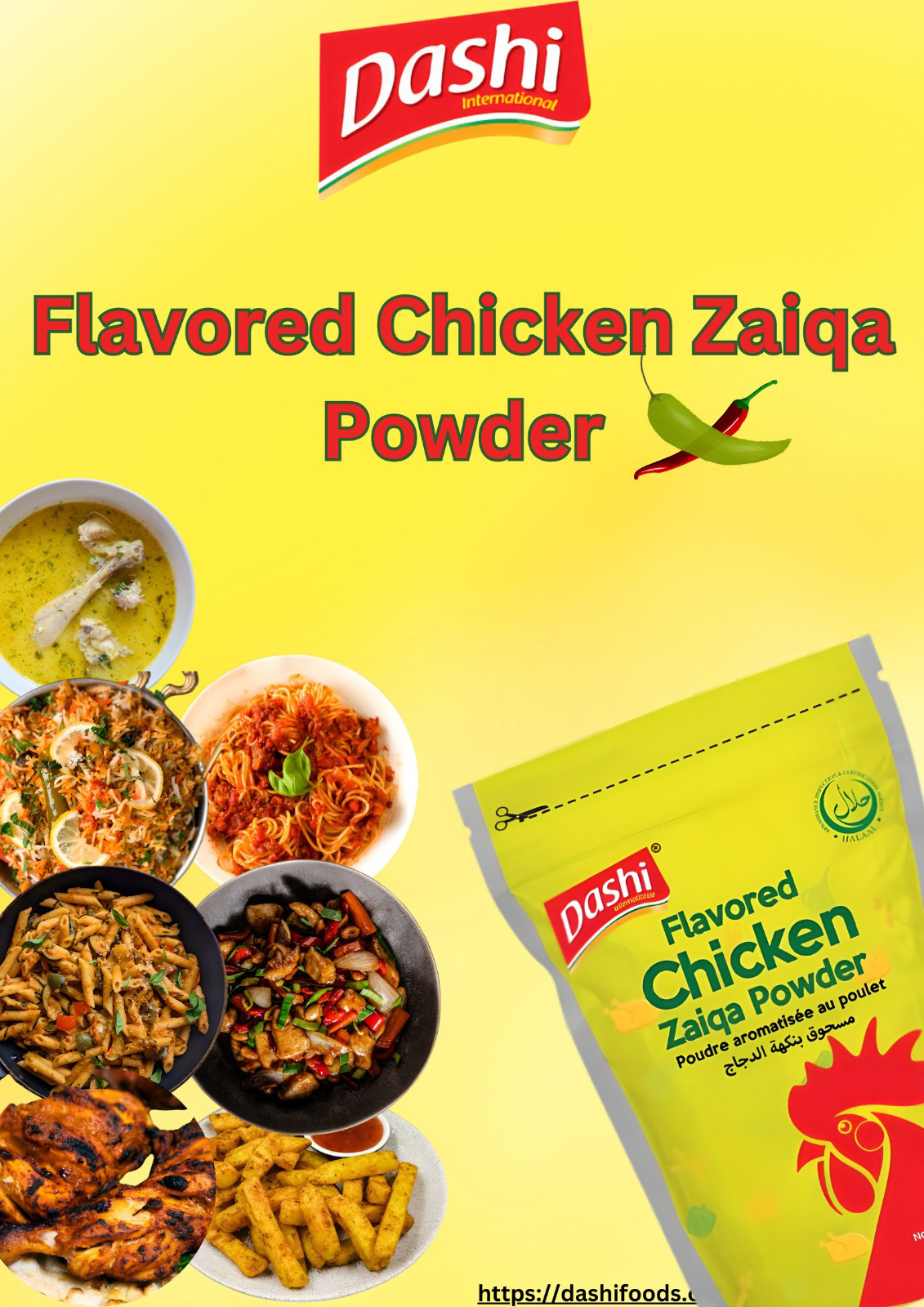 Dashi Chicken zaiqa powder 1000gm pouch