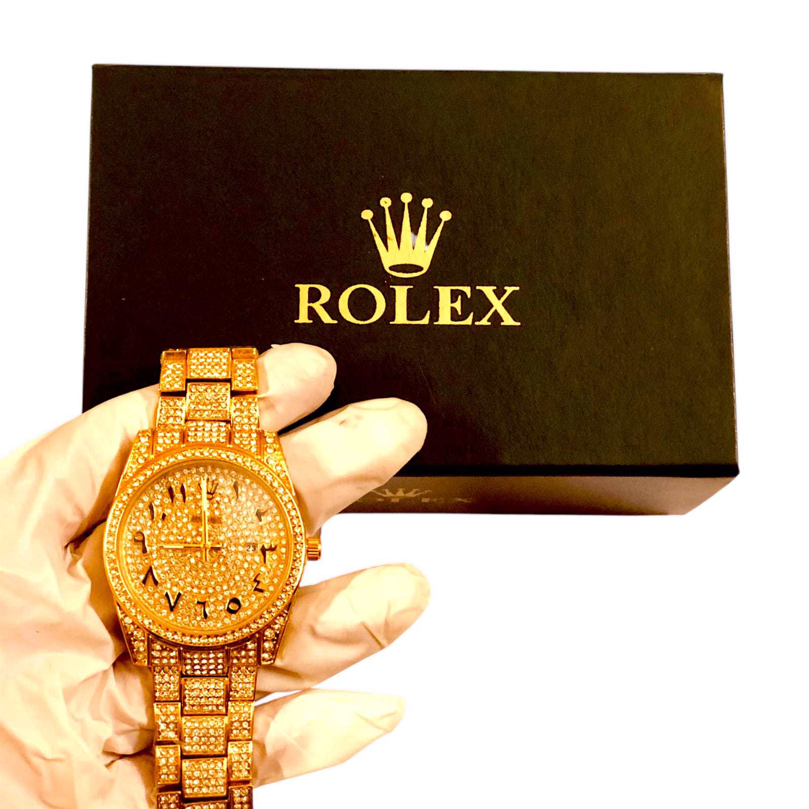 Rolex Arabic Dial Watch With Original Box | Premium Quality Watch For Boys/Mens | Best For Selling - view 3