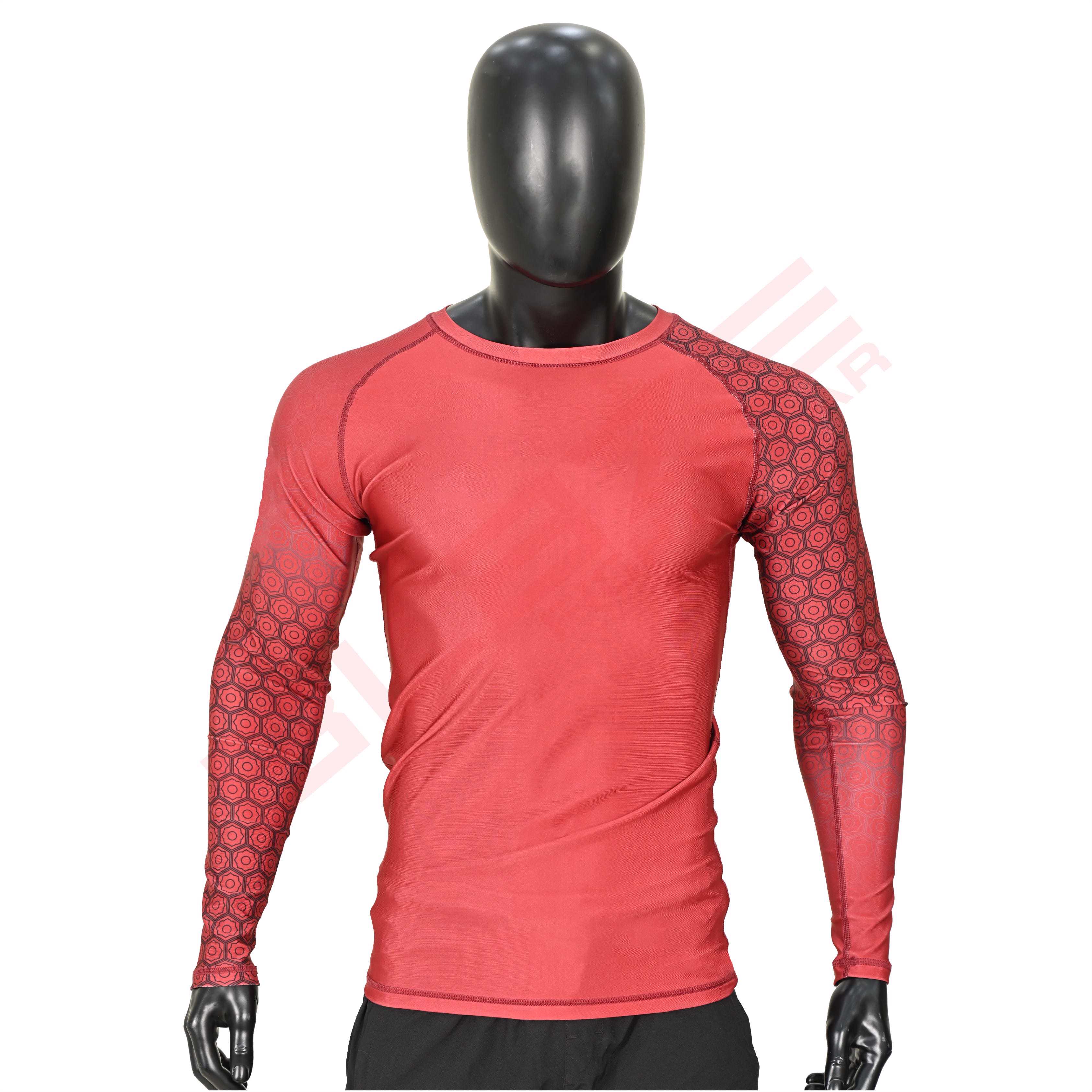 New Customized MMA Rash Guard full Sleeve Rash Guard OEM Sublimation printed High Quality BJJ SUITE  - view 15