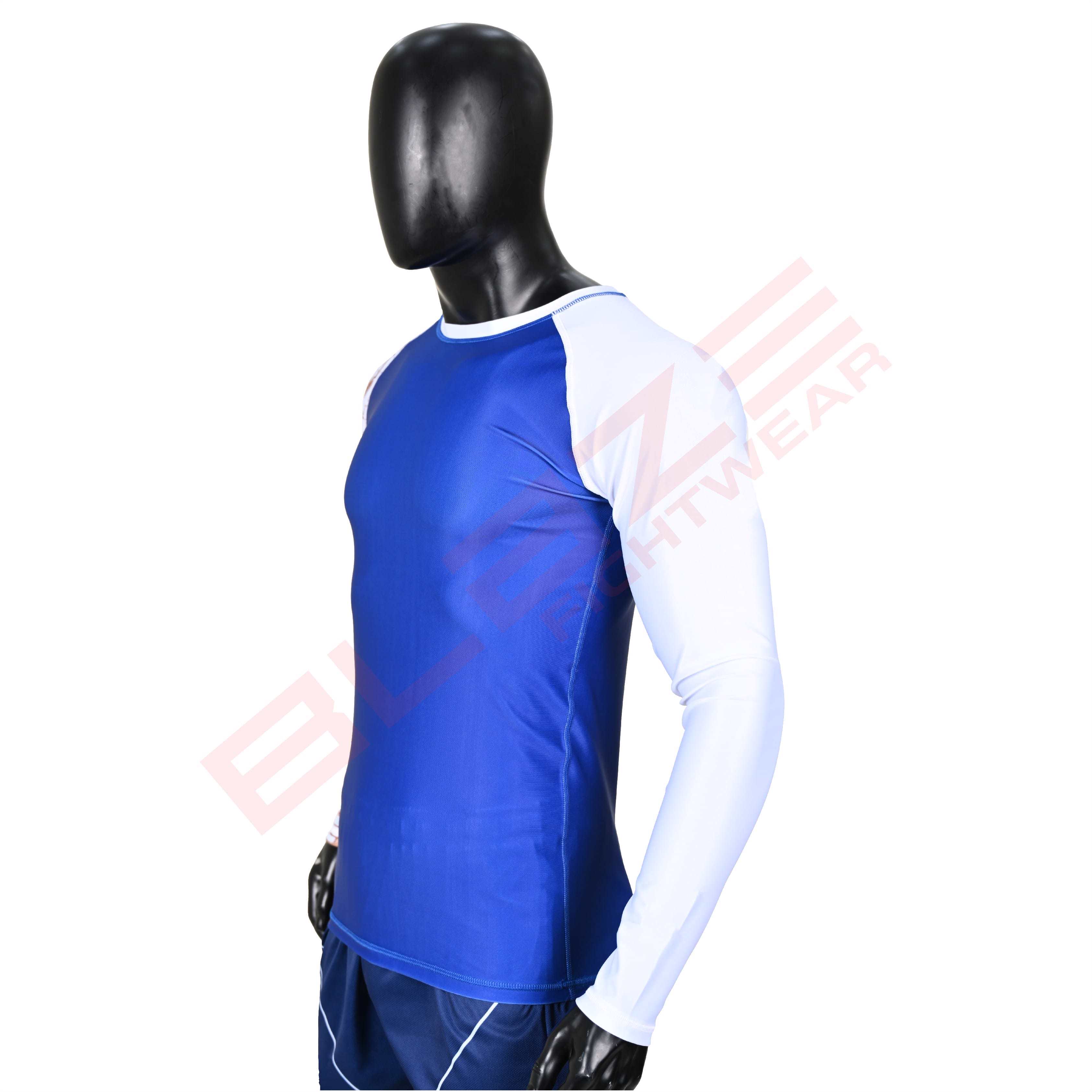 New Customized MMA Rash Guard full Sleeve Rash Guard OEM Sublimation printed High Quality BJJ SUITE  - view 4