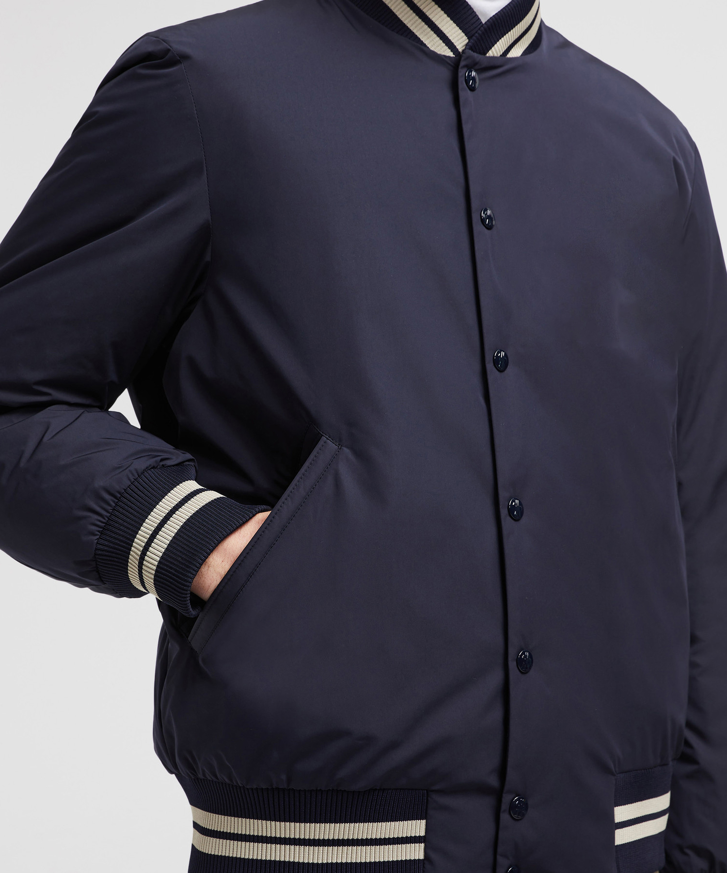 Customise New Men`s Babble Jacket  With Custom Rib  - view 4