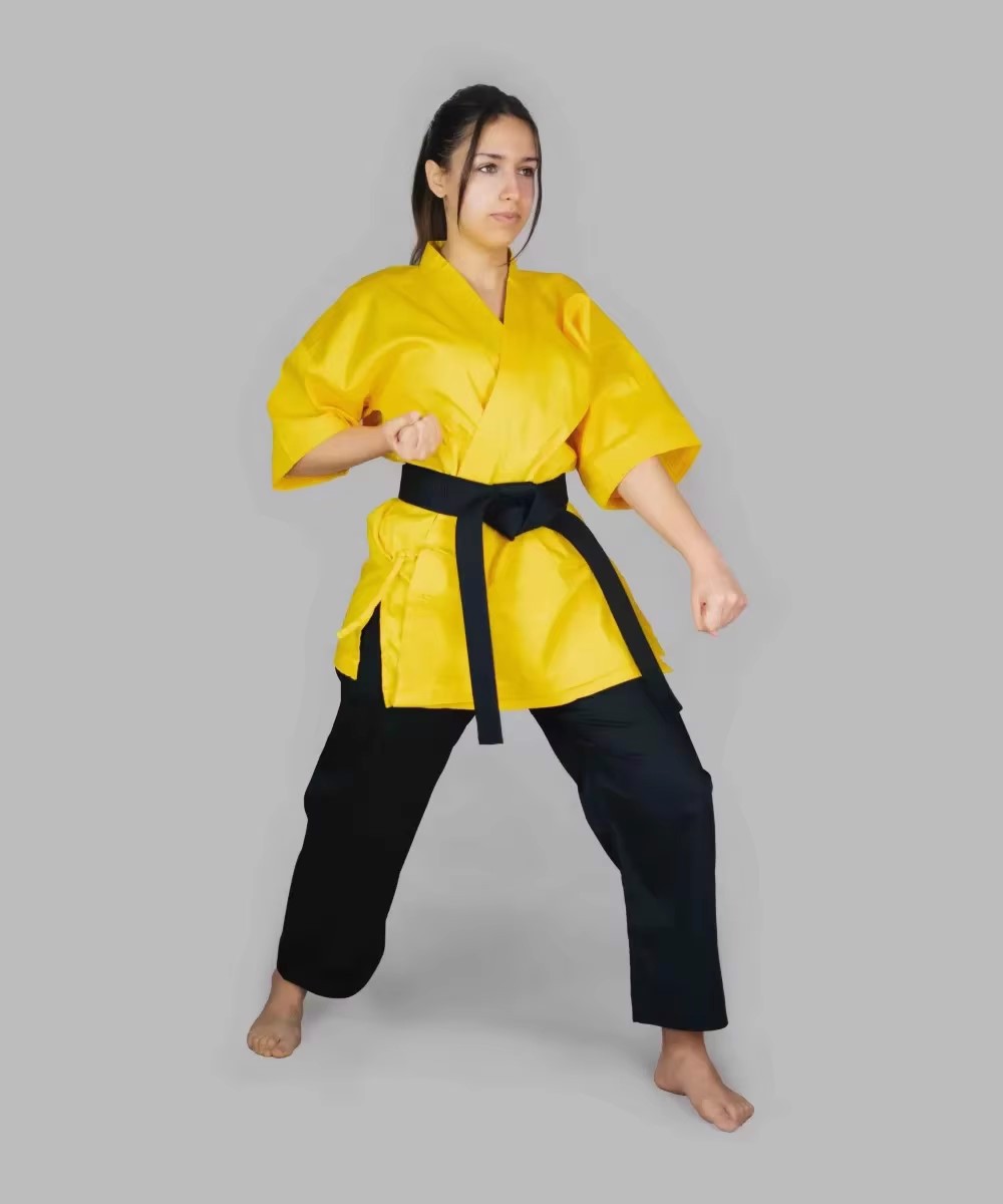 Whole Sale Hot sale polyester cotton karate uniform / Martial Arts Uniform-Twill fabric