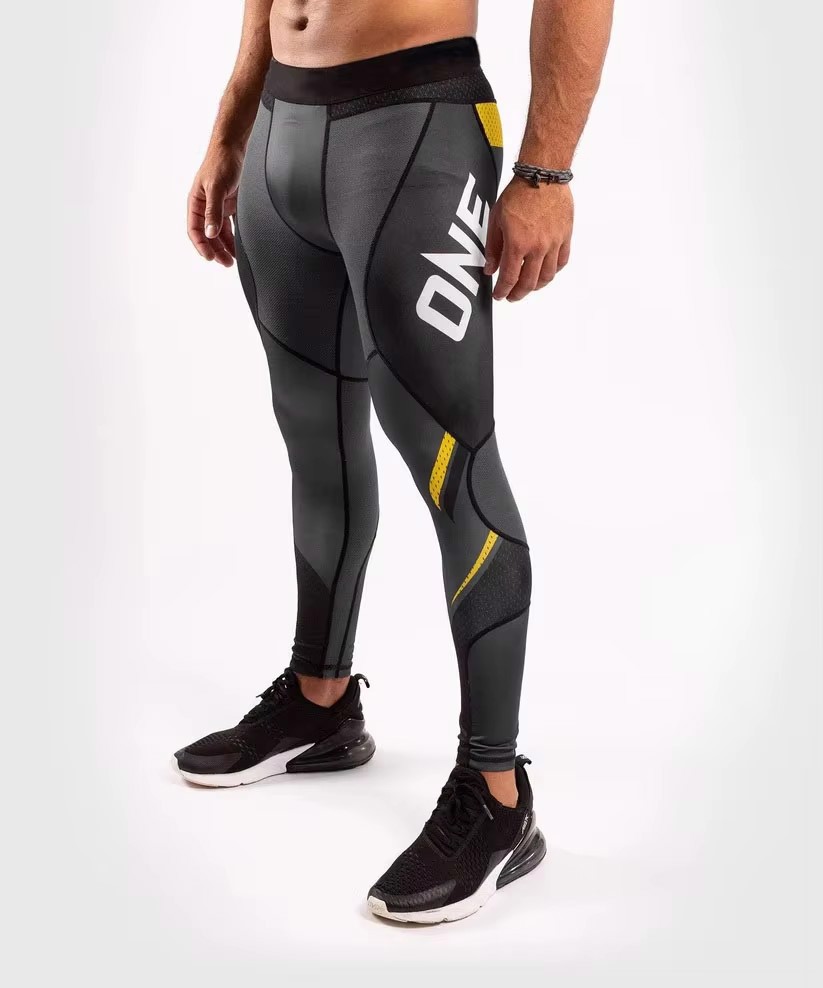 Custom Logo MMA Wholesale Sublimation Sports Leggings Compression Wear MMA Spats for men - view 6