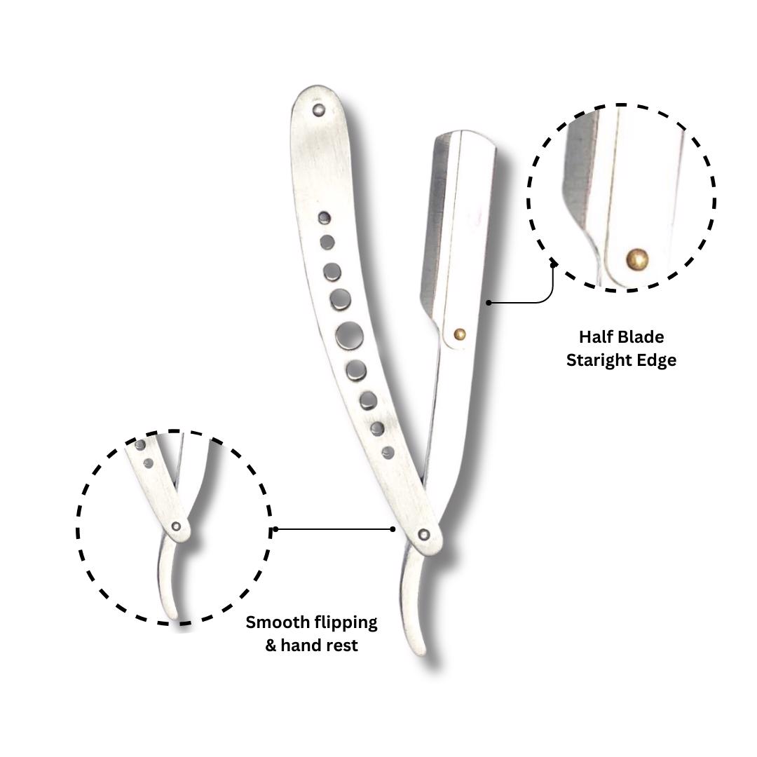 Hot selling Professional Barber Straight edge Cutting and Shaving Beauty Razor-  - view 2