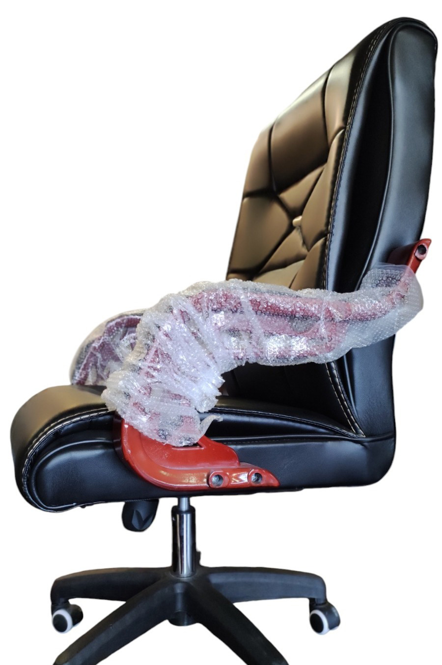 Executive Comfort: Jet Black Rexine Manager Chair Available in Affordable Prices 