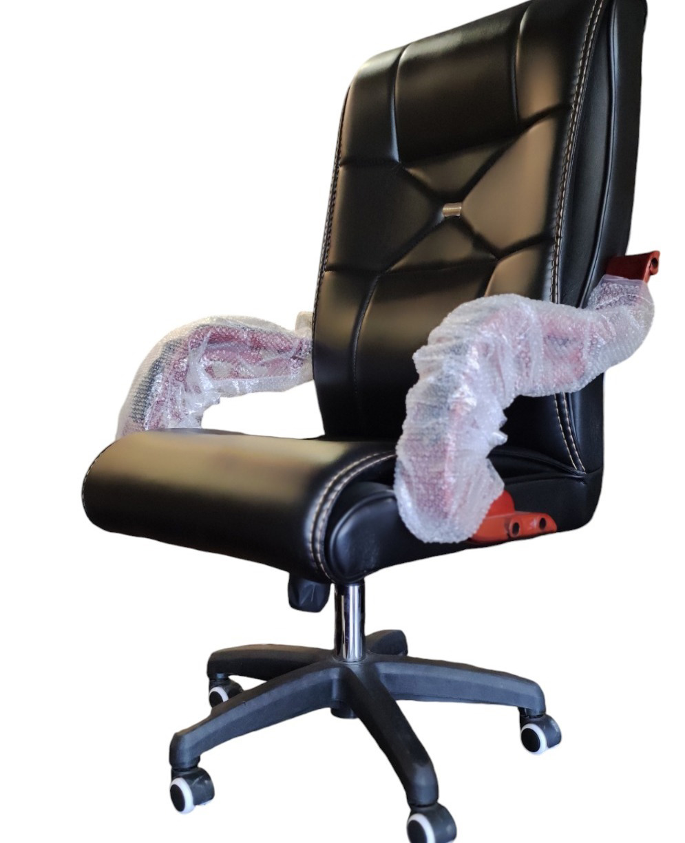 Executive Comfort: Jet Black Rexine Manager Chair Available in Affordable Prices  - view 2