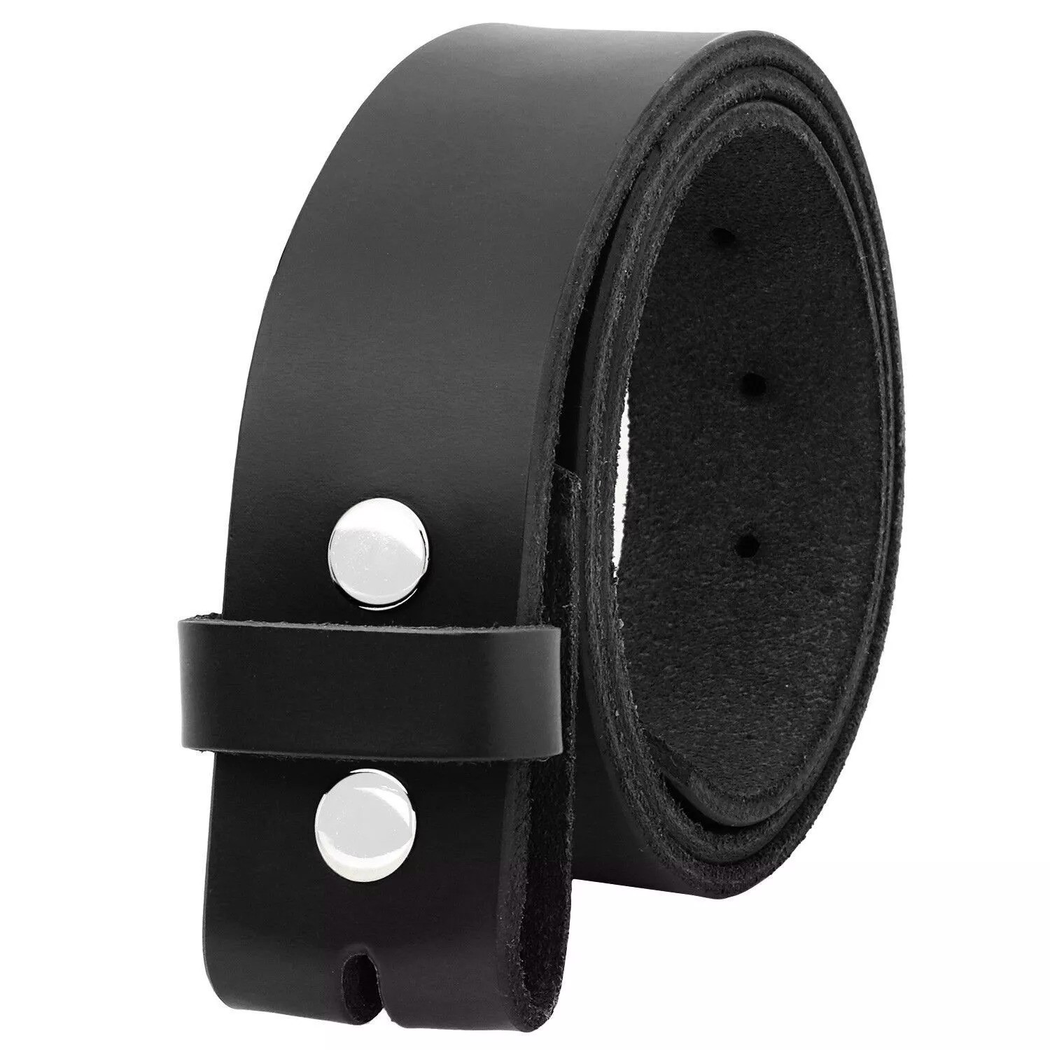 Customized 100% Leather Men's Belt Without Buckle All Size   - view 4