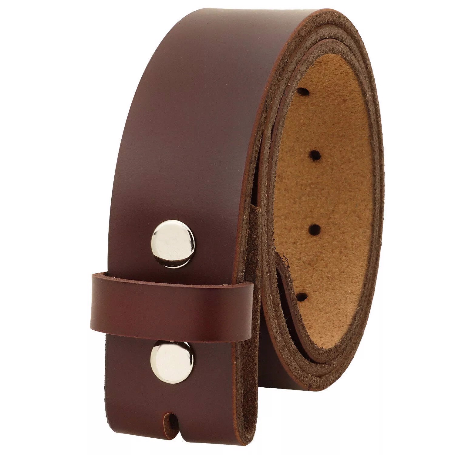 Customized 100% Leather Men's Belt Without Buckle All Size   - view 5