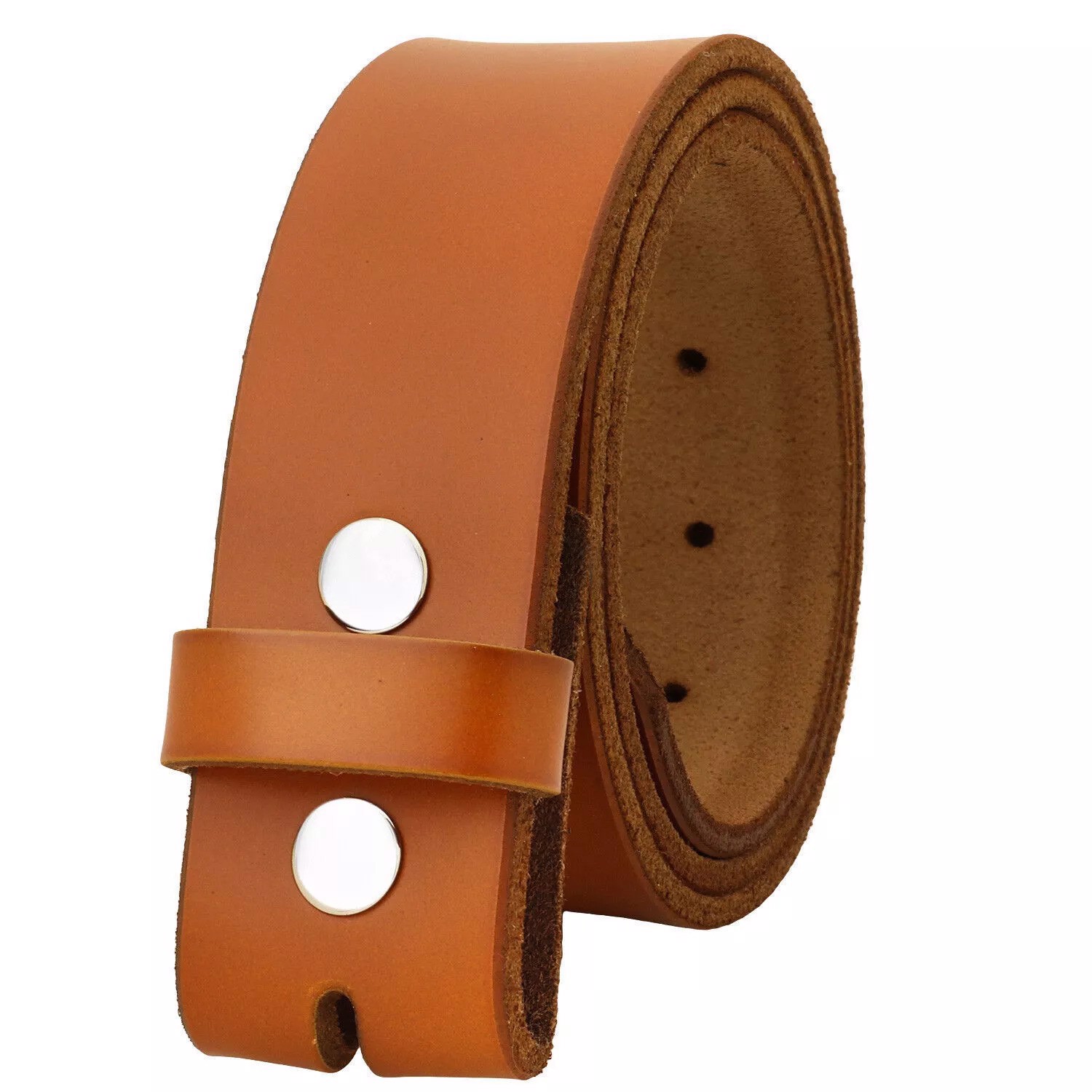Customized 100% Leather Men's Belt Without Buckle All Size   - view 6