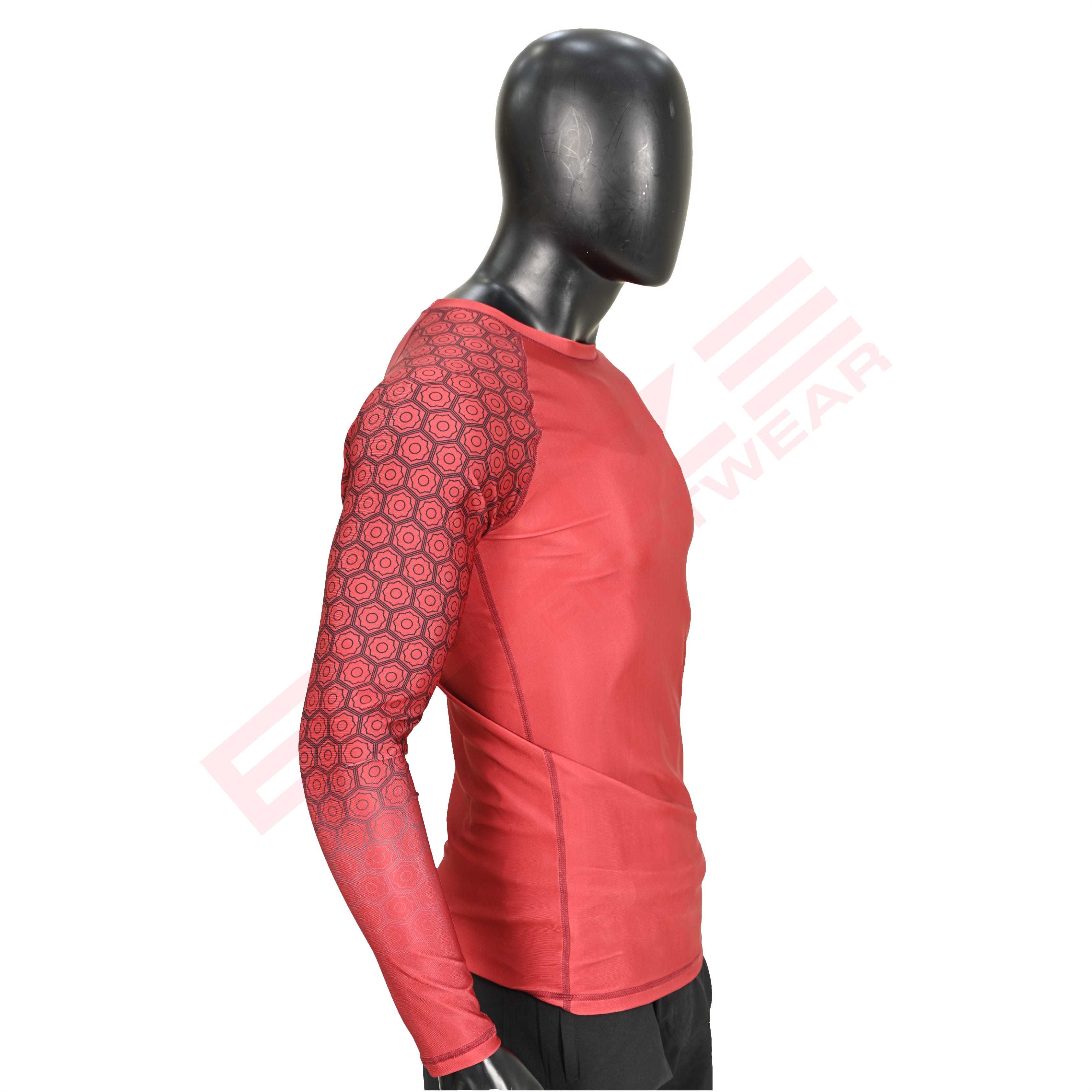New Customized MMA Rash Guard full Sleeve Rash Guard OEM Sublimation printed High Quality BJJ SUITE  - view 4