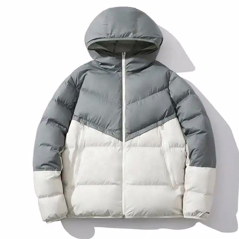 Custom Outdoor Winter Jacket Men Casual Hooded Down Men's Puffer Jacket  - view 2