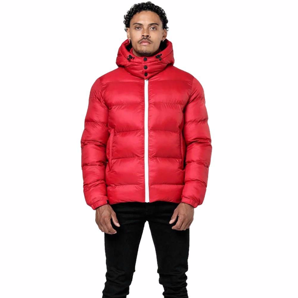 Hooded Fancy Full Print Puffer Coat Luxury Designer Puffer Jacket for Men