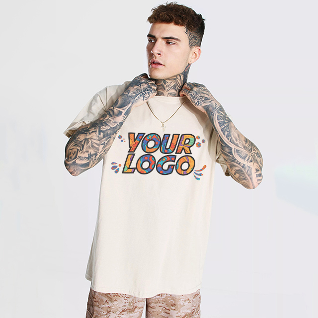 Men's High Quality 100% Cotton T-Shirts Casual Anti-Wrinkle Quick Dry Breathable  Custom Printed