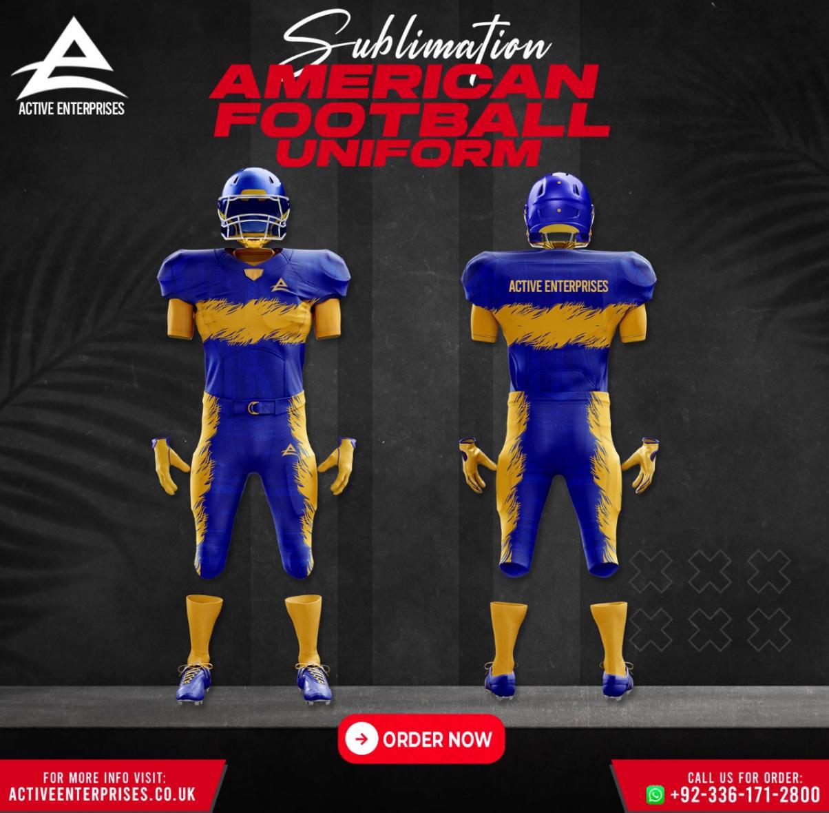  High Quality Flag Football Uniform Sublimated In Customised Design 