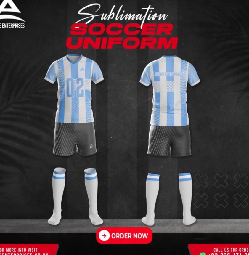  High Quality Soccer Uniform Sublimated with Customised Logo 