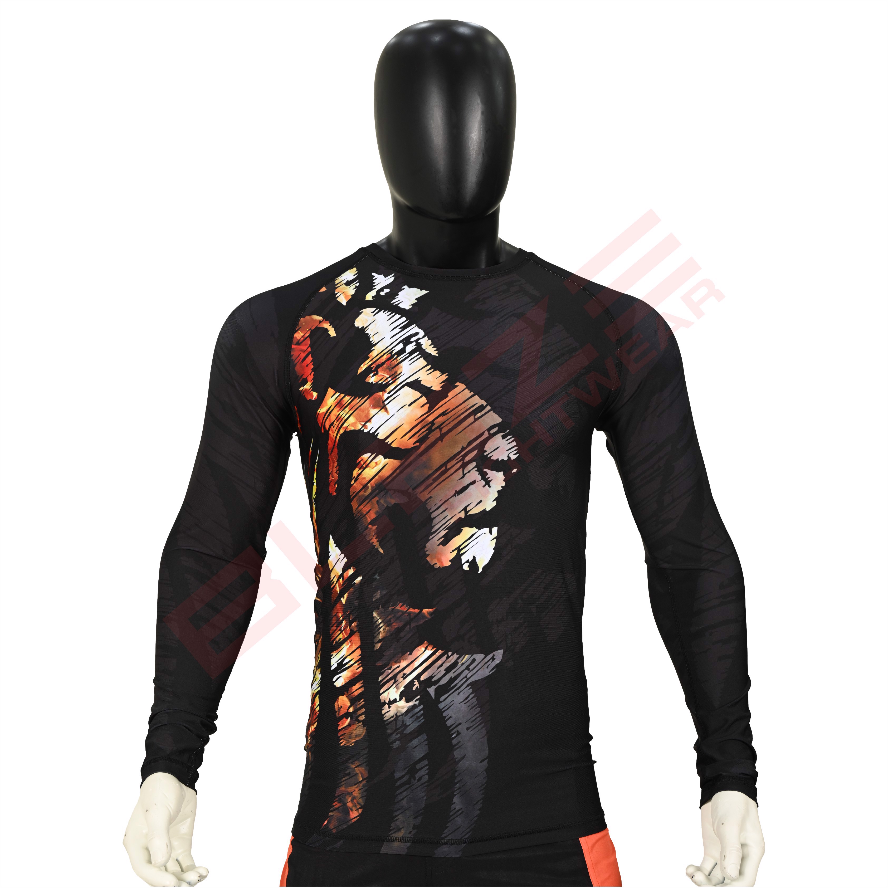 New Customized MMA Rash Guard full Sleeve Rash Guard OEM Sublimation printed High Quality BJJ SUITE  - view 48