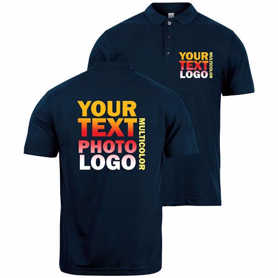  High Quality Polo Shirts With Customised DTF Printing Available In Different Sizes  - view 2