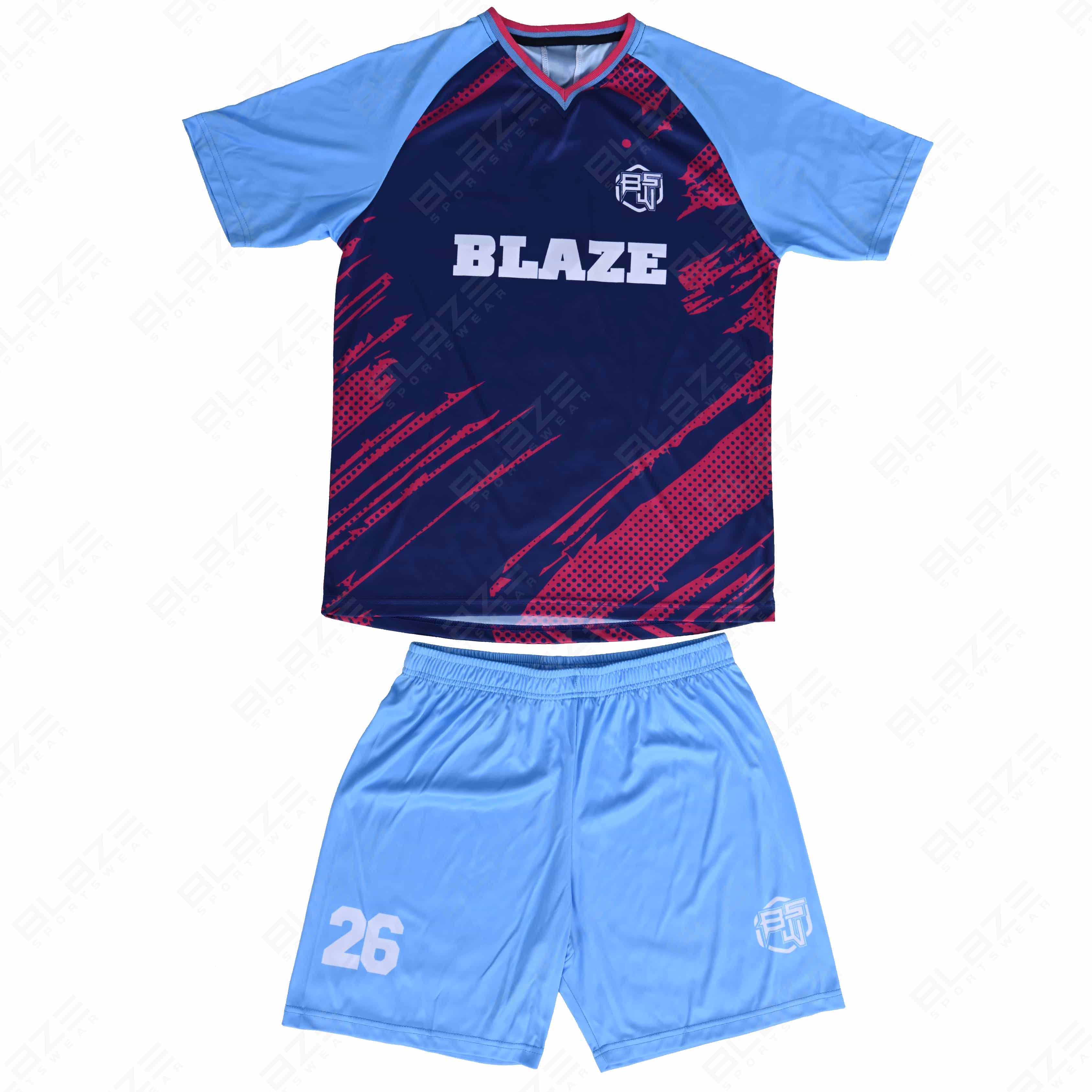 Soccer kits made from lightweight 100% polyester with digital printing for high-performance play. - view 2