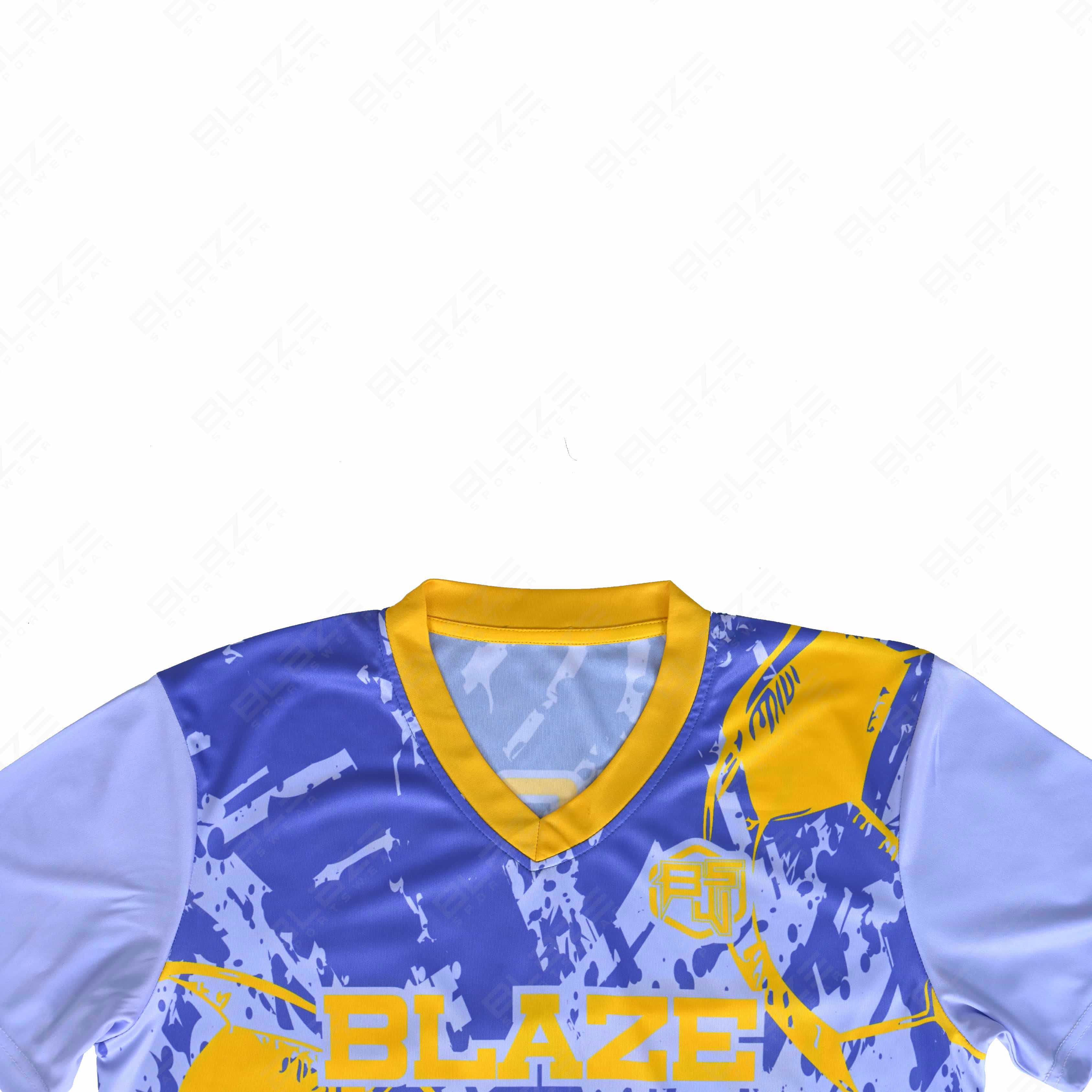 Lightweight 100% polyester soccer kits with digital printing designed for top athletic performance. - view 3