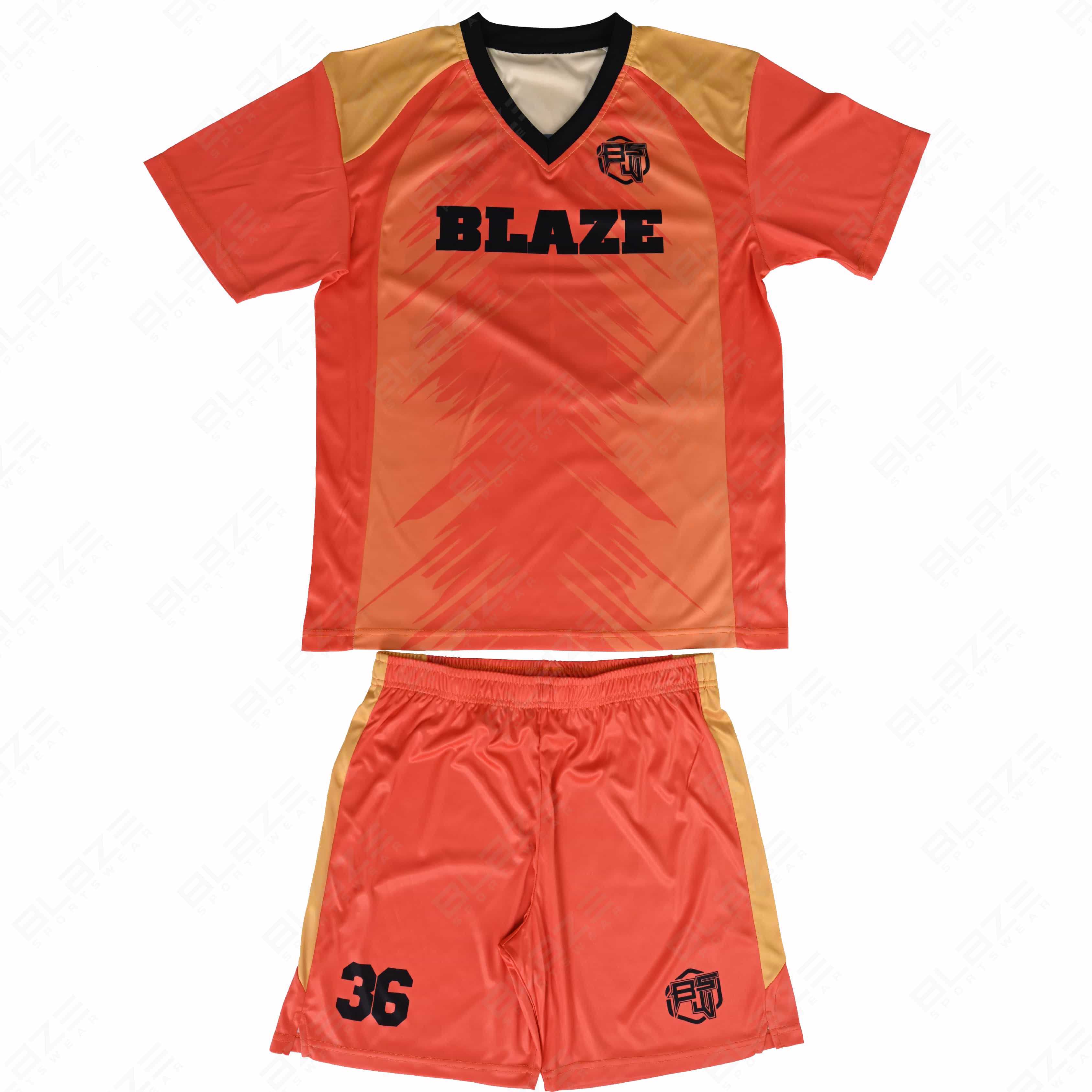  Soccer uniforms made from 100% polyester, lightweight with digital printing for maximum performance - view 7