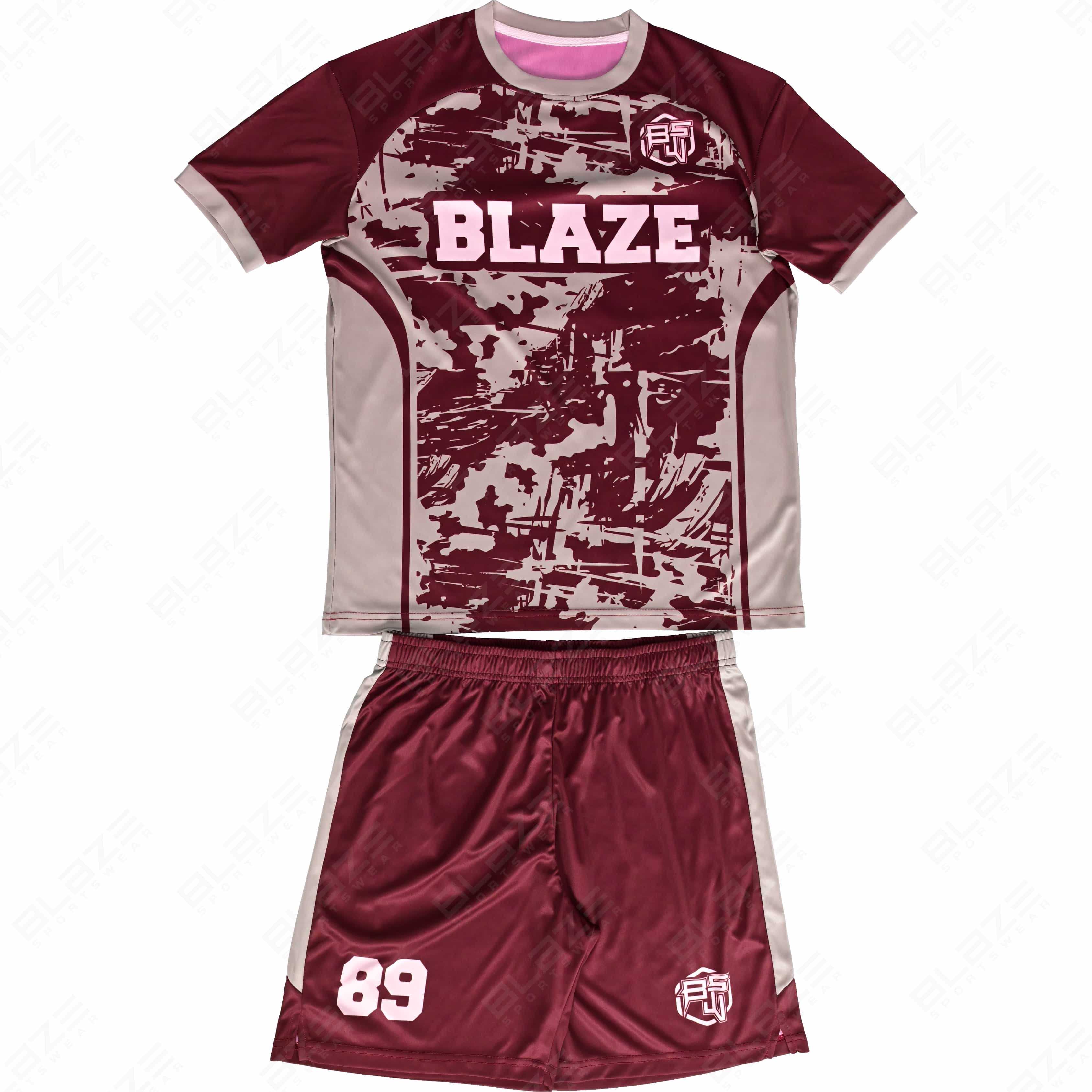  Soccer kits crafted from lightweight 100% polyester with digital printing for Quality performance.