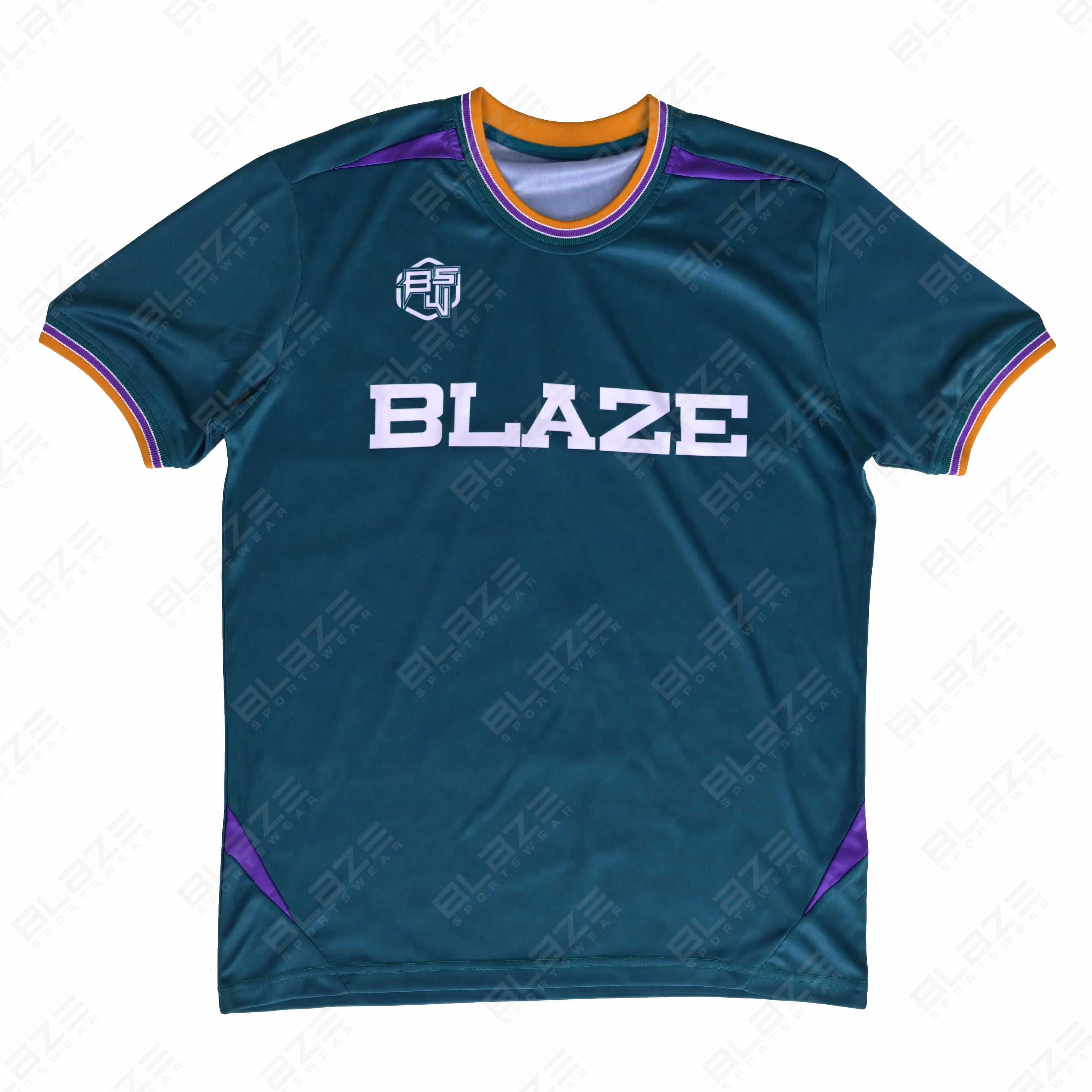  Soccer uniforms in lightweight 100% polyester featuring digital printing for enhanced performance.