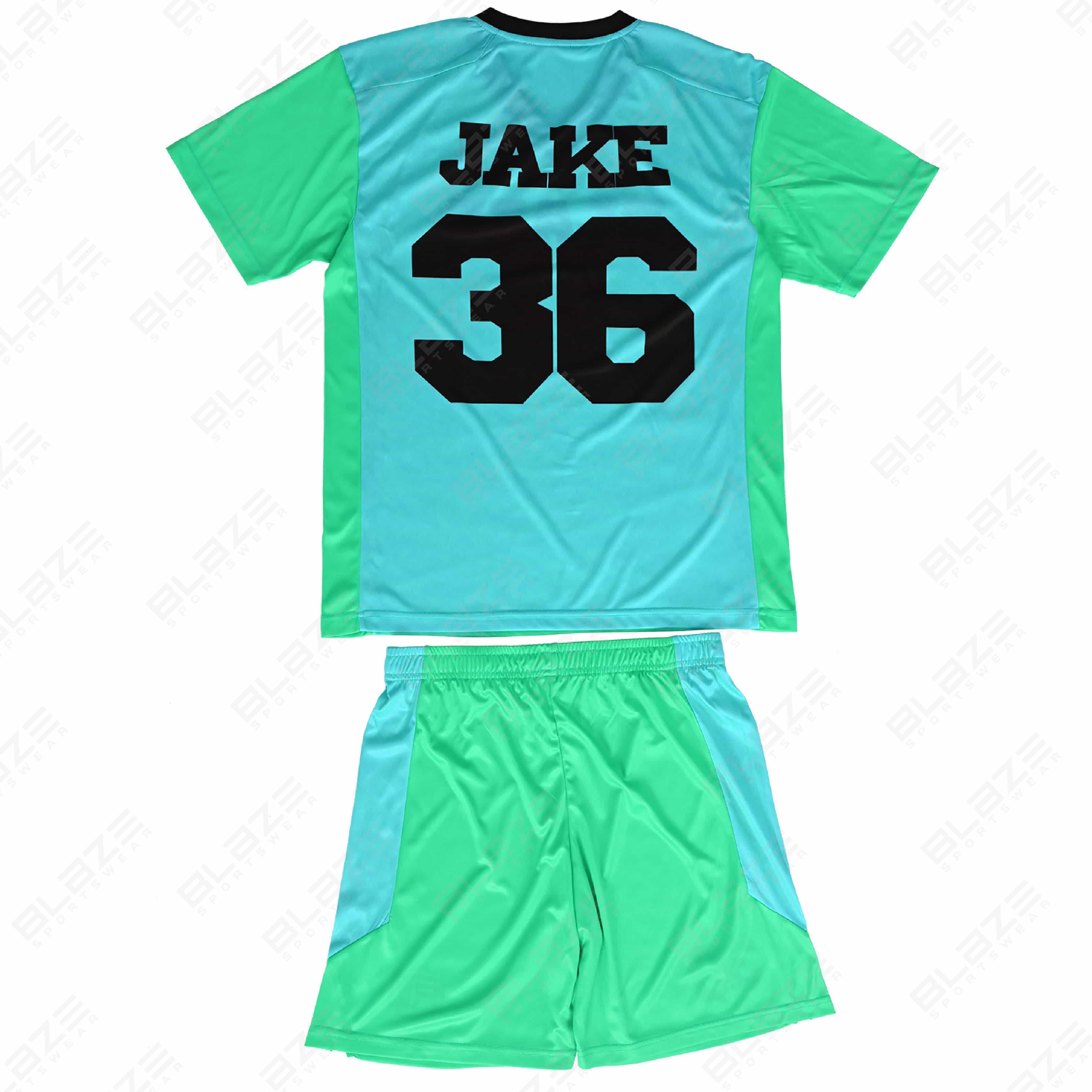 Lightweight soccer jerseys made from 100% polyester with digital print for optimal  performance