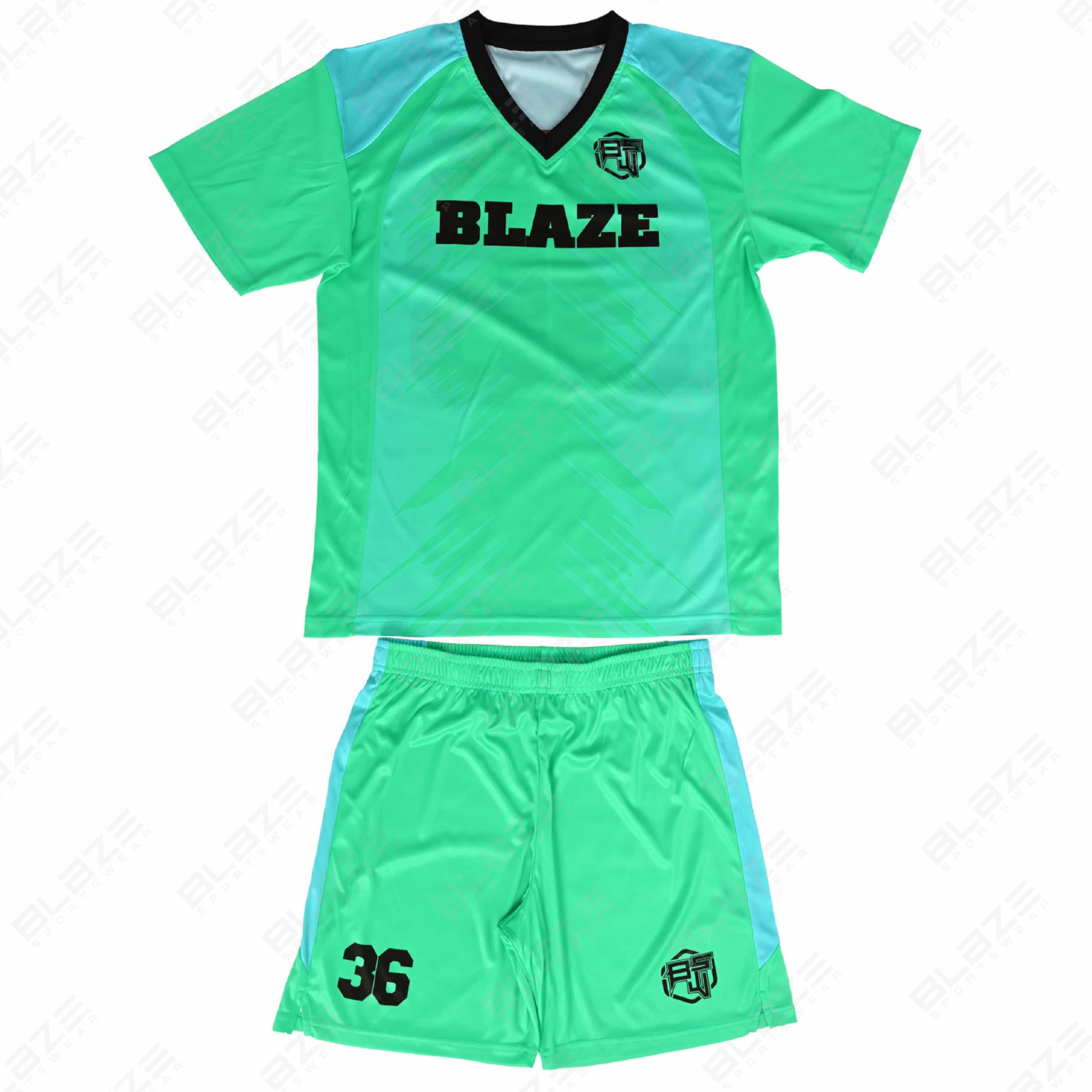 Lightweight soccer jerseys made from 100% polyester with digital print for optimal  performance - view 3