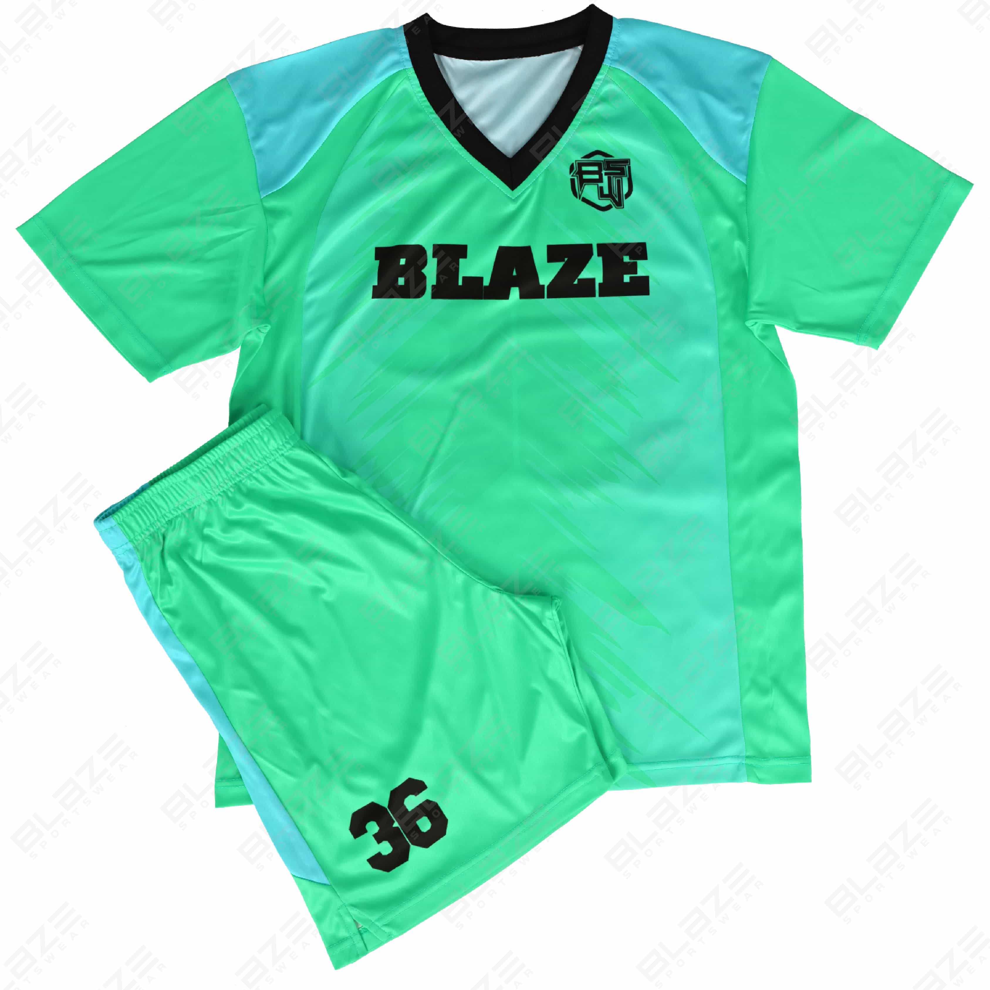 Lightweight soccer jerseys made from 100% polyester with digital print for optimal  performance - view 6