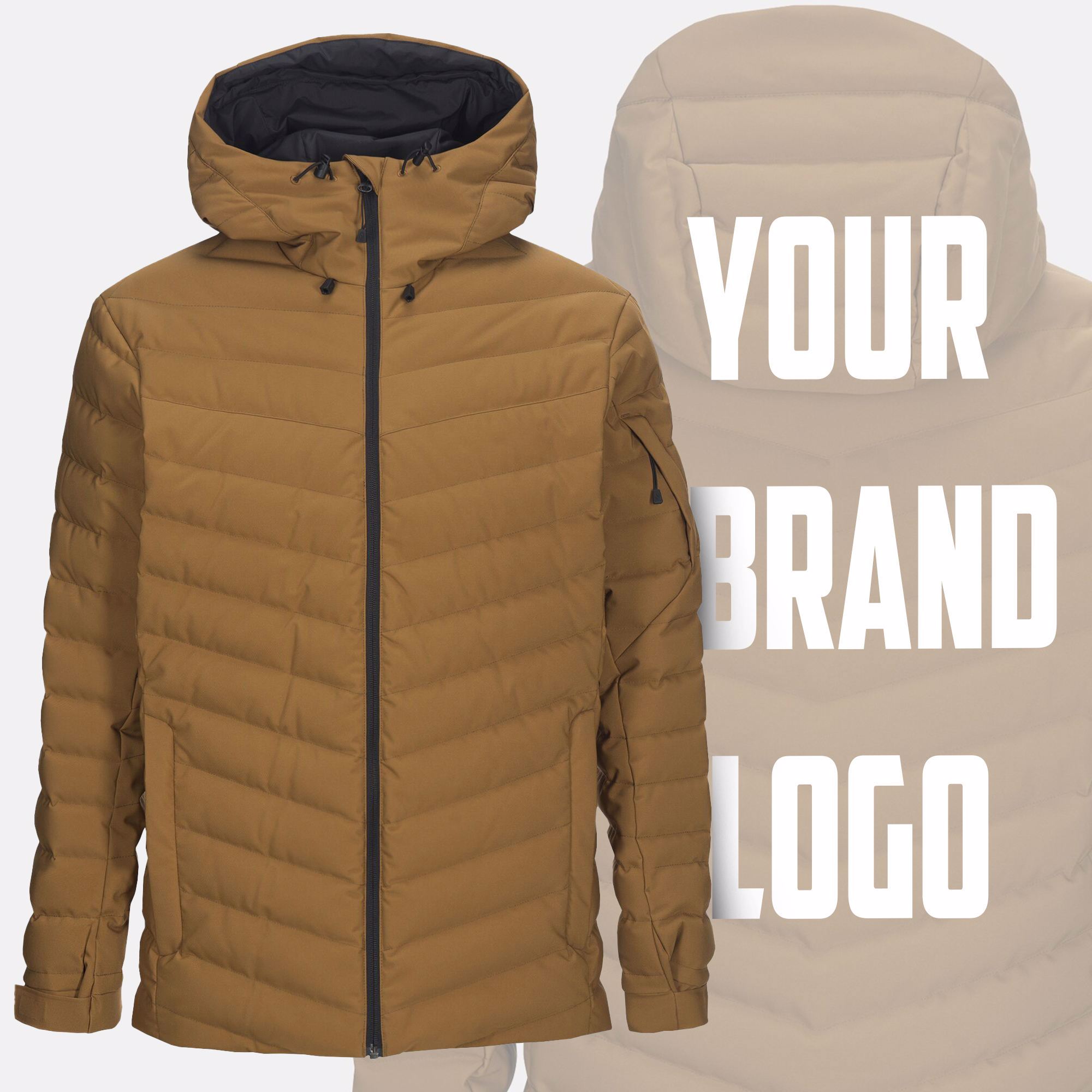  Cheap rate Wholesale Puffer Jacket Custom Logo OEM Printed High Quality - view 3