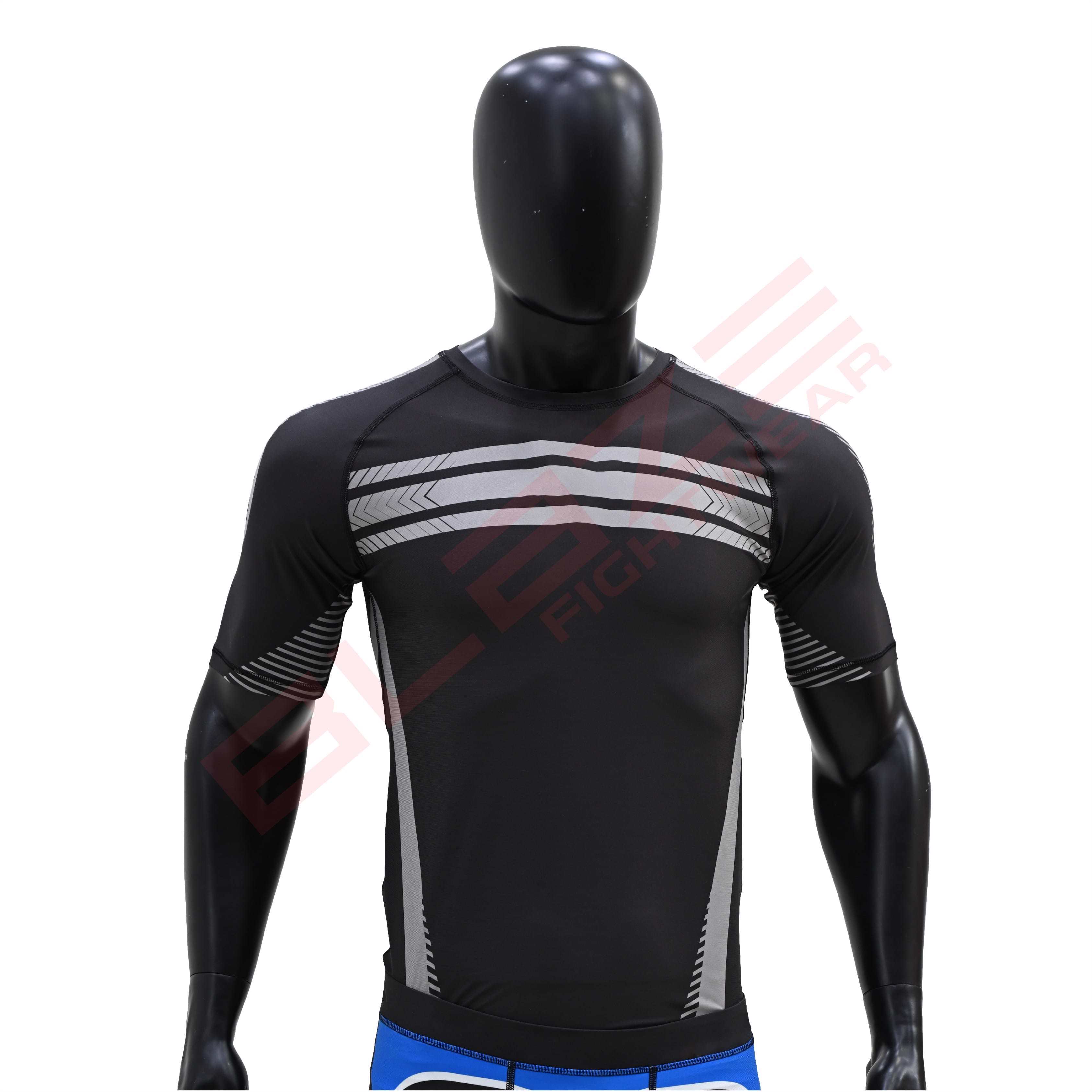 New Customized MMA Rash Guard full Sleeve Rash Guard OEM Sublimation printed High Quality BJJ SUITE 