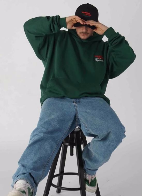 Customized OEM Men's hoodies digital printed pullovers oversized drop shoulder hip hop streetwear