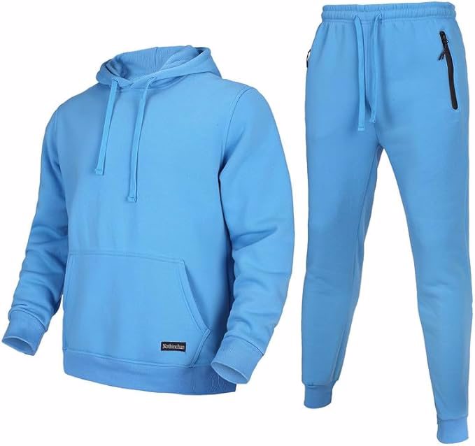 Men's Tracksuit 2 Piece Sweatsuit Long Sleeve Pullover Athletic Hoodies Casual Sport Jogging Suits 