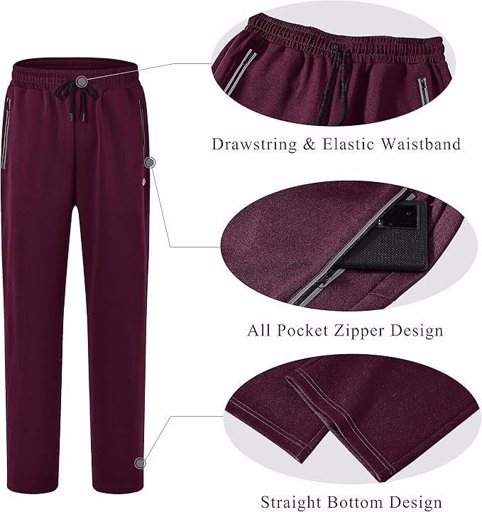 Mens Tracksuit Jogging Sports Sweatsuit Comfortable Outfits Casual Athletic Pants Full zip  - view 4