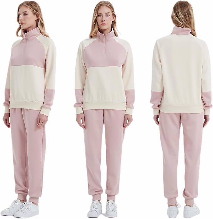 Track Suits for Women Sweat Suits 2 Piece Set Athleisure Jogging Suits Active wear Sets Women Half-