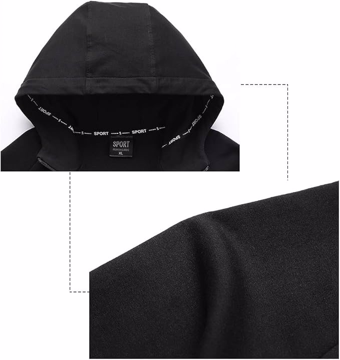 Men's Athletic Tracksuit Casual 2 Piece Running Jogging Track Suit Sets Long Sleeve Full Zip Hooded - view 3
