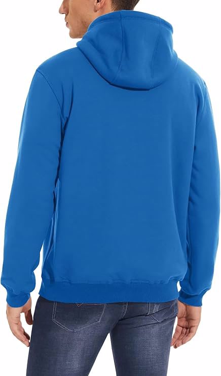 Men's Heavy Hoodie Sherpa Fleece Lined Pullover Thick Winter Hooded Sweatshirt - view 2