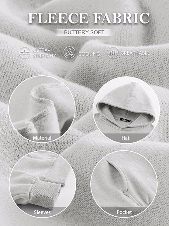Womens Oversized Hoodies Fleece Sweatshirts Long Sleeve Sweaters Pullover Fall Outfits Winter Cloth - view 3