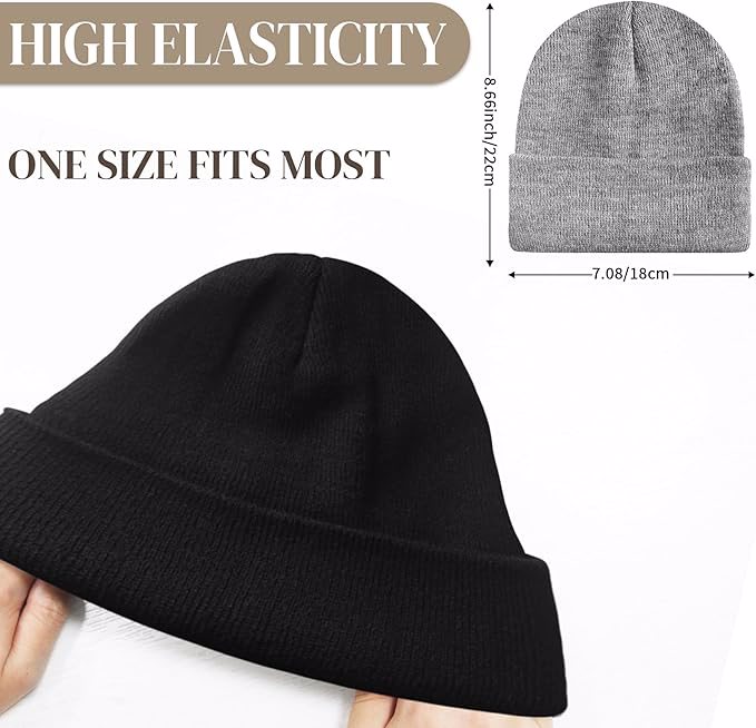 Beanie for Men and Women Unisex Knit Winter Beanies Hats - view 2