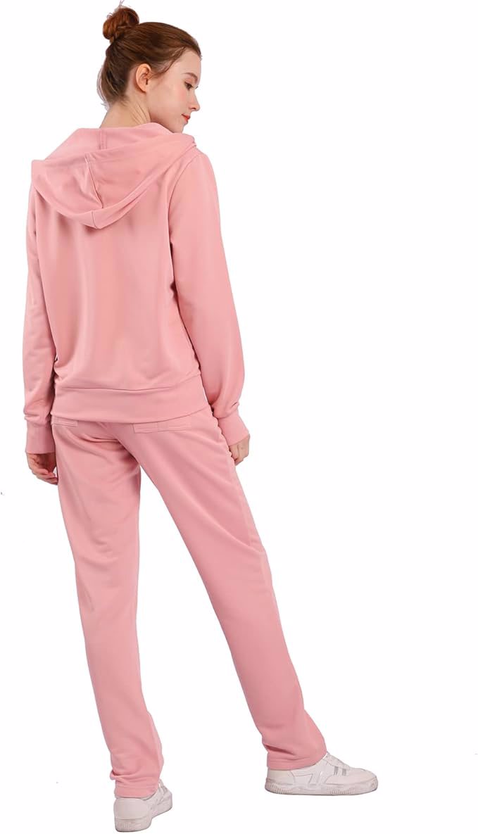 Women's Two Piece Outfits Sweatsuit Set Jogging Track Suits Zipper Hoodies & Sweatpants - view 2