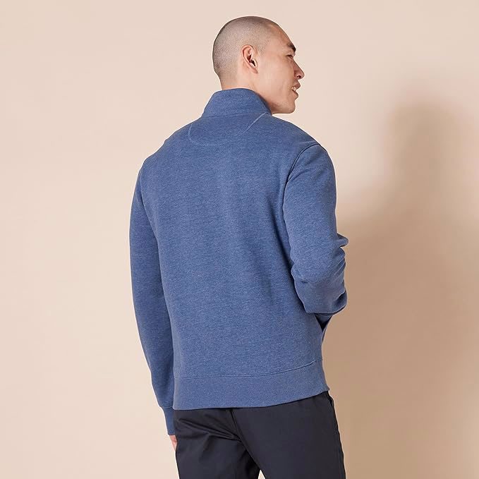 Men's Full-Zip Fleece Mock Neck Sweatshirt - view 2