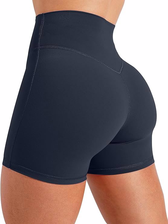 Women's Workout Gym Biker Shorts High Waisted Athletic Booty Yoga Shorts with Tummy Control